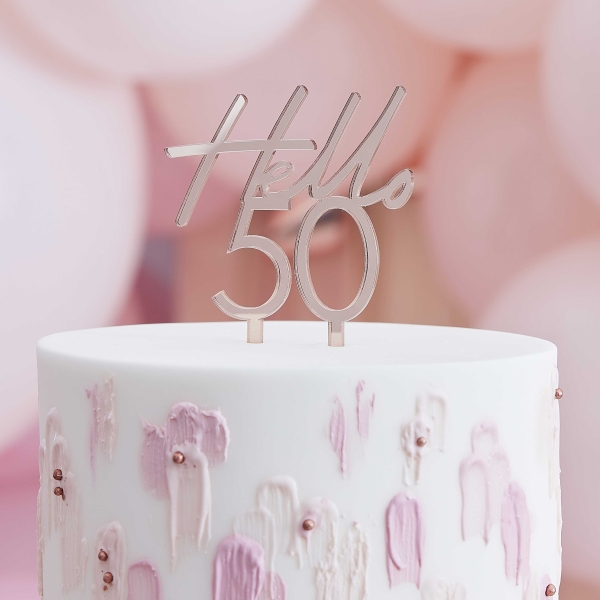 Cake Topper - Hello 50